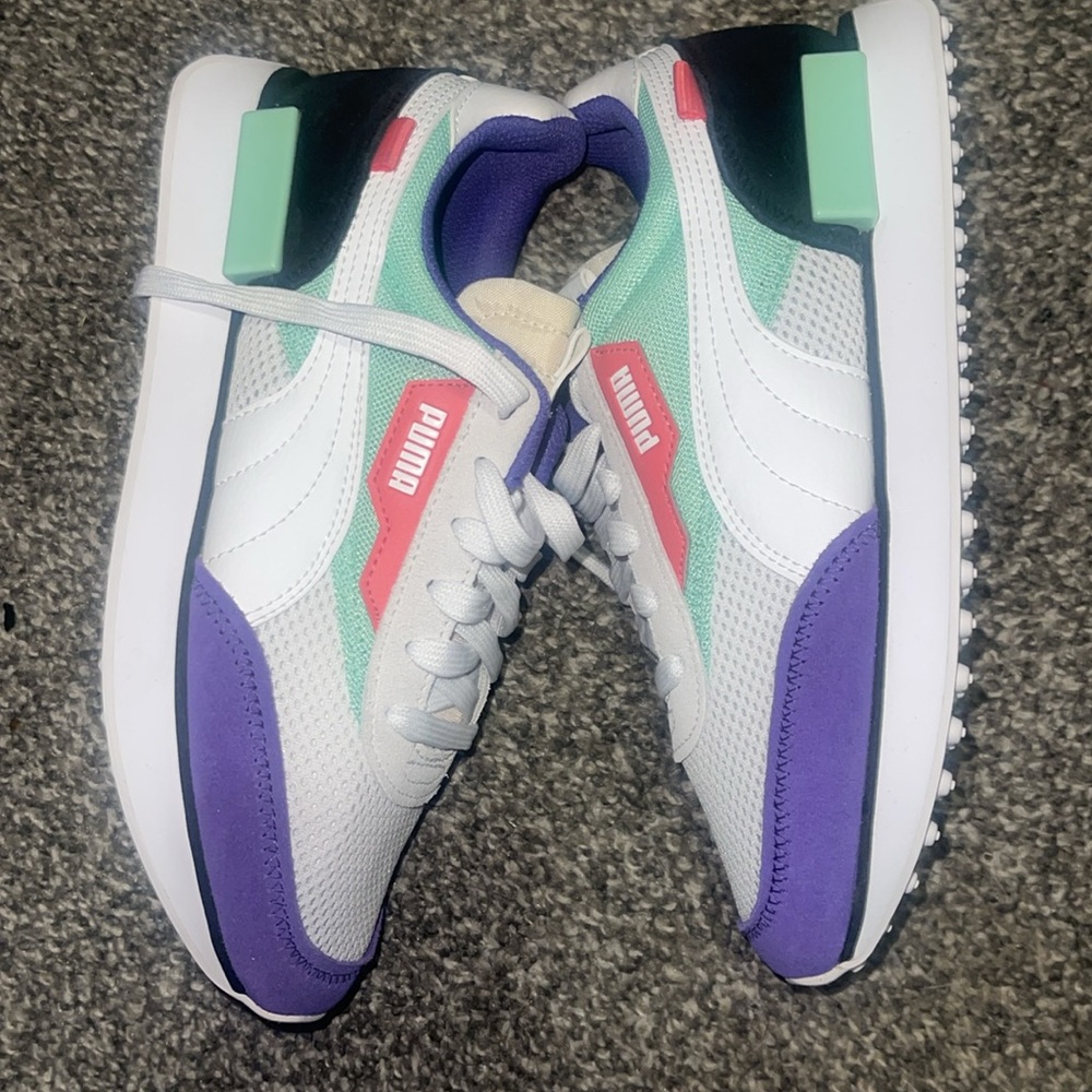 Kids puma future Rider stream in sneakers size 6c - Picture 6 of 10